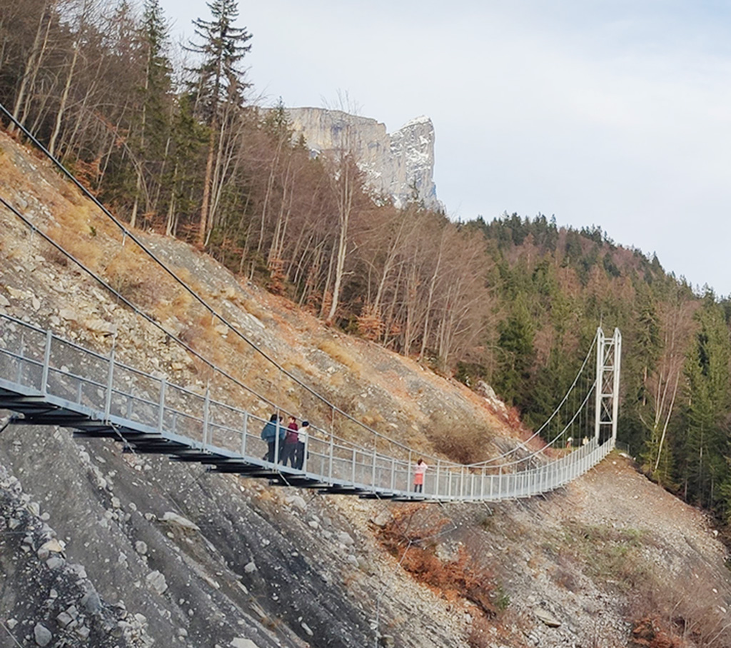 La passerelle du Nant Bordon